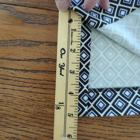 So Slimming By Chico's black, blue and white Women's ankle pants sz 2.5 sz 14 - Picture 15 of 16